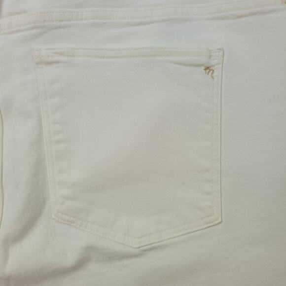 NWT Madewell 10" Hi-Rise Skinny Jeans White Button Fly Frayed Step Hem size 24 - Picture 13 of 16